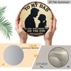 2D Flat 1pc, 8x8 In, Dad's Special Day Logo Aluminum Metal Logo - Perfect Gift for Birthday, Father's Day, and Thanksgiving | Suitable for Family