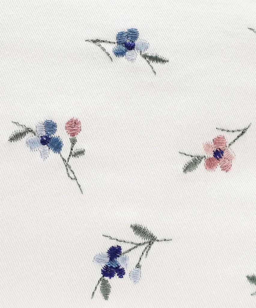 Afternoon Tea Living JD56 Heritage Fleur Embroidered Insulated Lunch Blue Boat-Shaped Pouch,