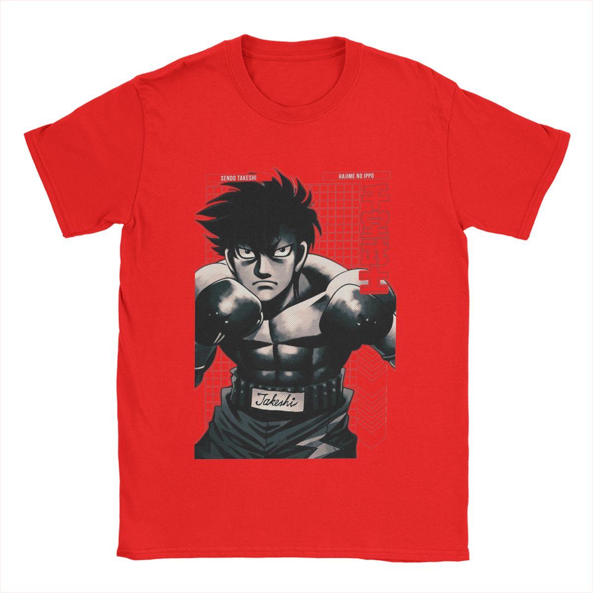 

Смішні аніме-футболки Sendo Takeshi Hajime No Ippo для чоловіків, бавовняна футболка з круглим вирізом, футболка з коротким рукавом, ідея для подарунка, одяг S