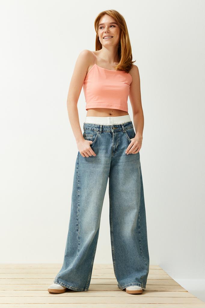 Women's Fashion Athlete Pool Neck Sleeveless Yellow Fitted Pool Neck Ribbed Flexible Knitted Athlete