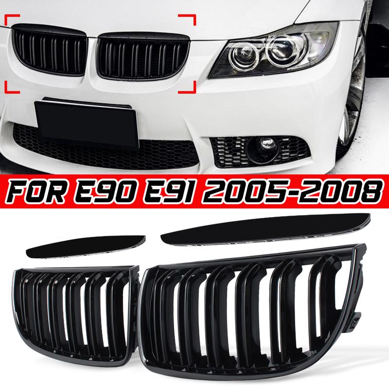 

Car Front Kidney Replacement Grilles For BMW 3 Series E90 E91 320i 323i 328i 335i 2005 2006 2007 2008 Racing Grill Hood Eyelids