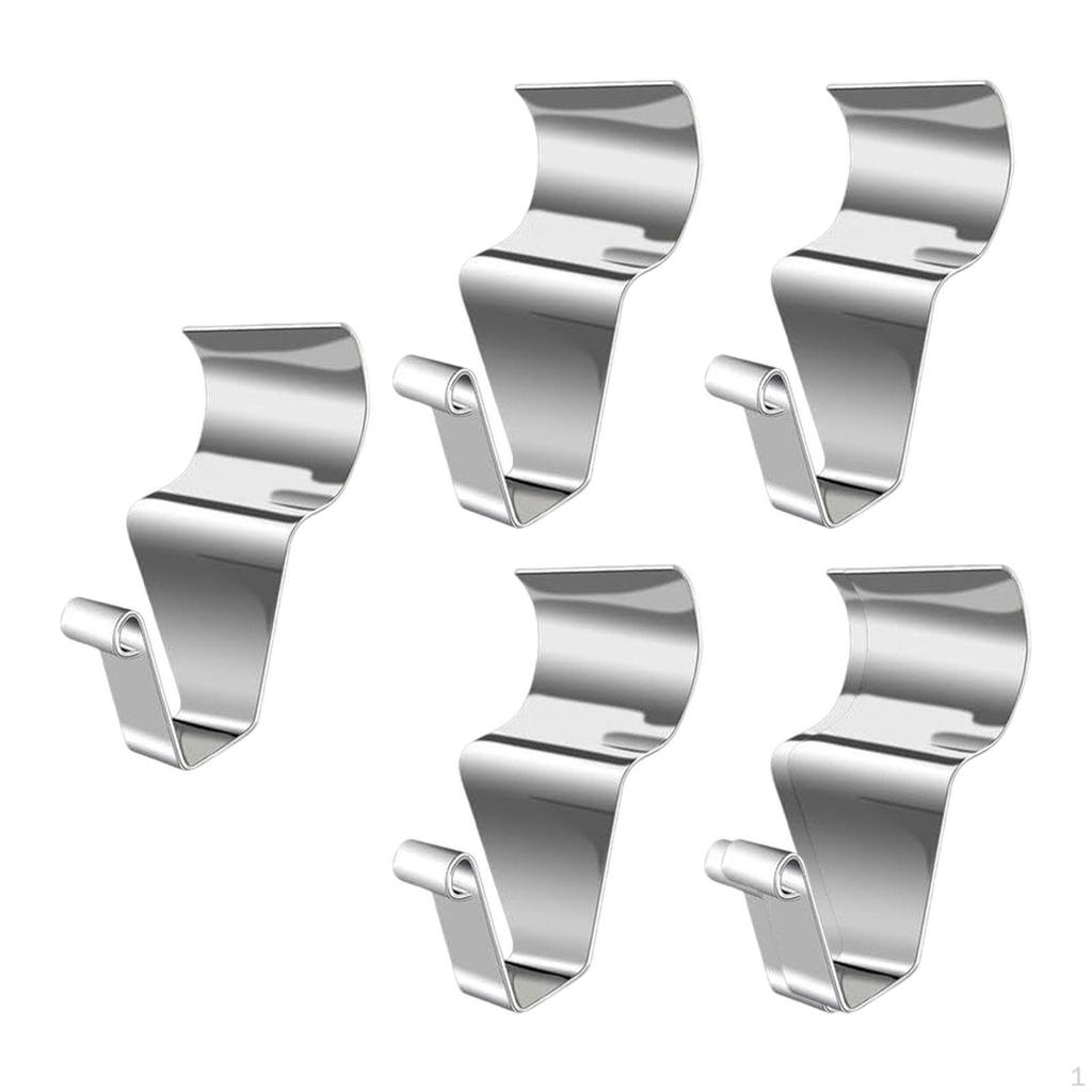 5 Pieces Hooks for Siding Clips Stainless Steel Decorative Hanging Hangers