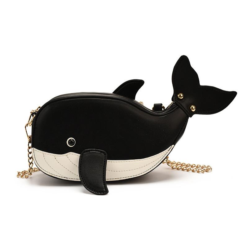 Kawaii Animal Round Crossbody Bag With Zipper Closure For Street Style