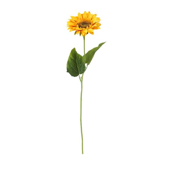Simulated Sunflower Faux Flower with Bendable Stem Artificial Sunflower Branch for Home Office Wedding Parties Centerpiece