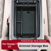 For Omoda C7 7 SHS Phev 2026 Armrest Storage Box Center Console Layered Organizer Tray Interior Accessories