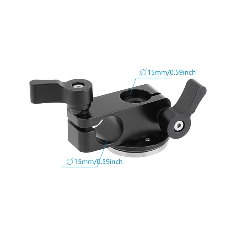Aluminum Alloy 15mm Single Rod Clamp Durability For M6 Connection Handle For DSLR Camera Cage Handgrip