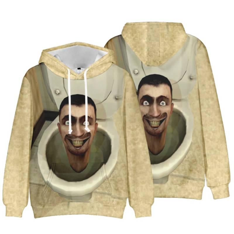 Skibidi Toilet Funny Casual Hooded Sweatshirt Creative Game Print Multiple Styles To Choose From
