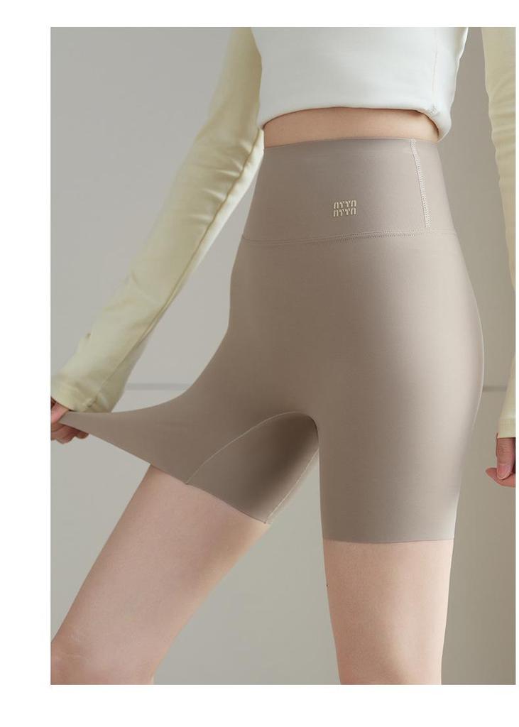 Women's Plus Size High Waist Shark Skin Cycling Shorts with Tummy Control and Built-in Underwear
