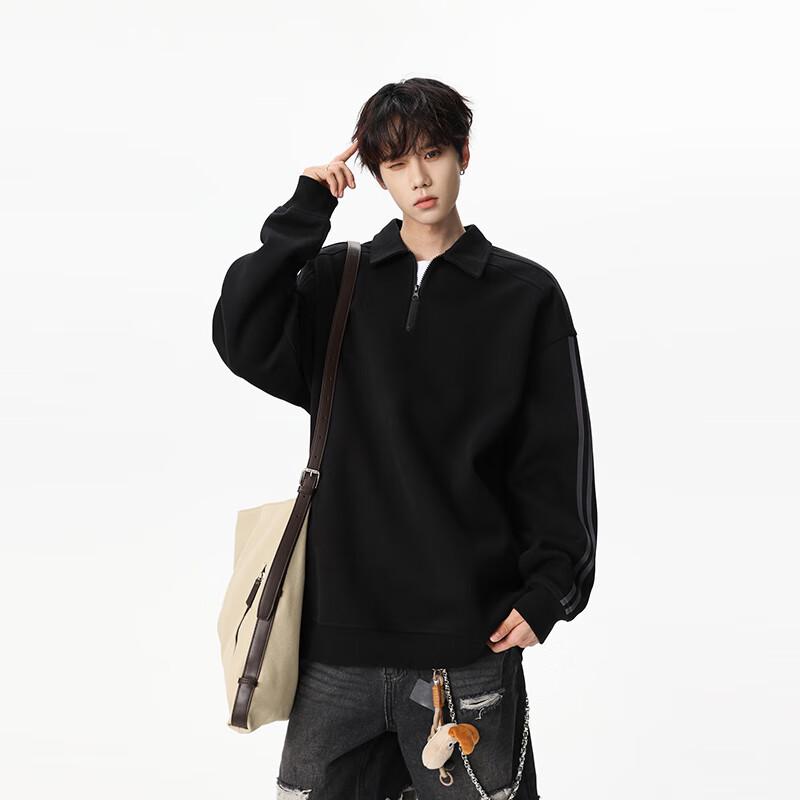 

ТОМ АДАМ Полосатый цветной пуловер с лацканами 6XL