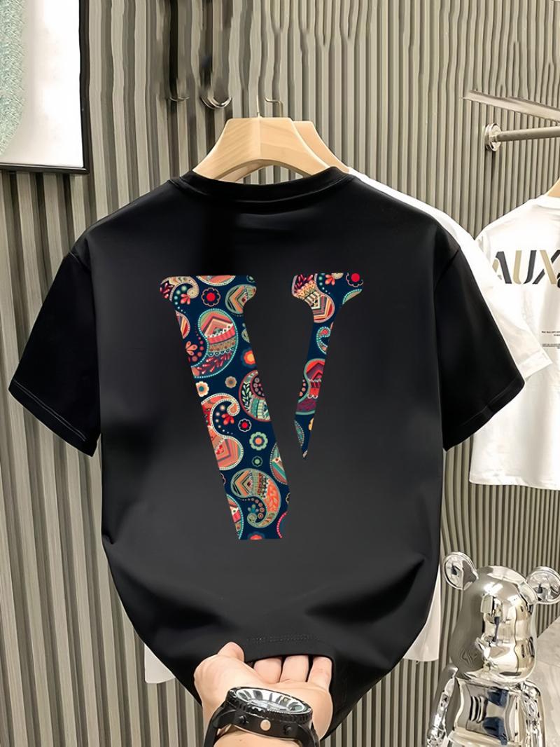 

2026 Spring Summer Short Sleeved Trendy New Item Versatile Cool Age Reducing Fun Printed Pure Cotton Tshirt Top 3XL