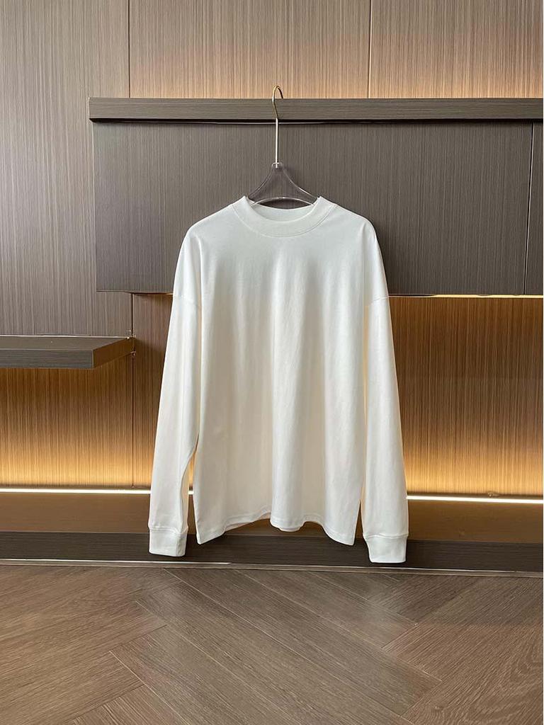ROW Wind 80-Count High-Density 100% Long-Staple Cotton Round Neck Long-Sleeved T-Shirt - Impeccable Feel and Texture!