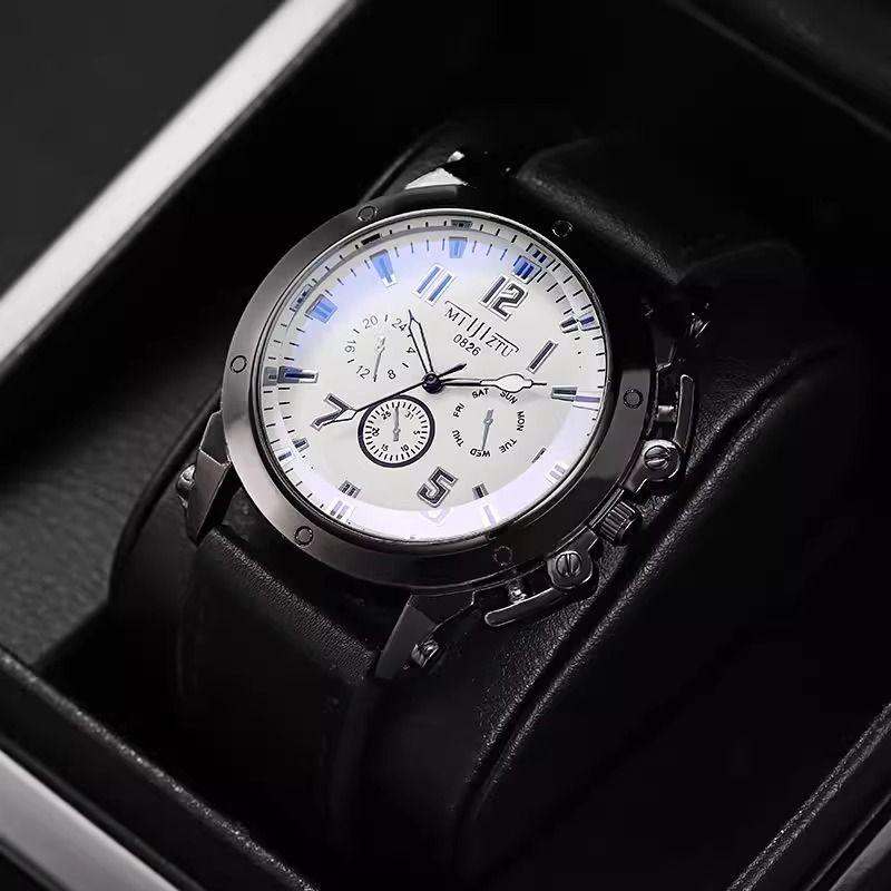 New Hong Kong Style Teen Premium Sense Black Technology Premium Sense Watch Large Dial Student Watch Men's ins Style