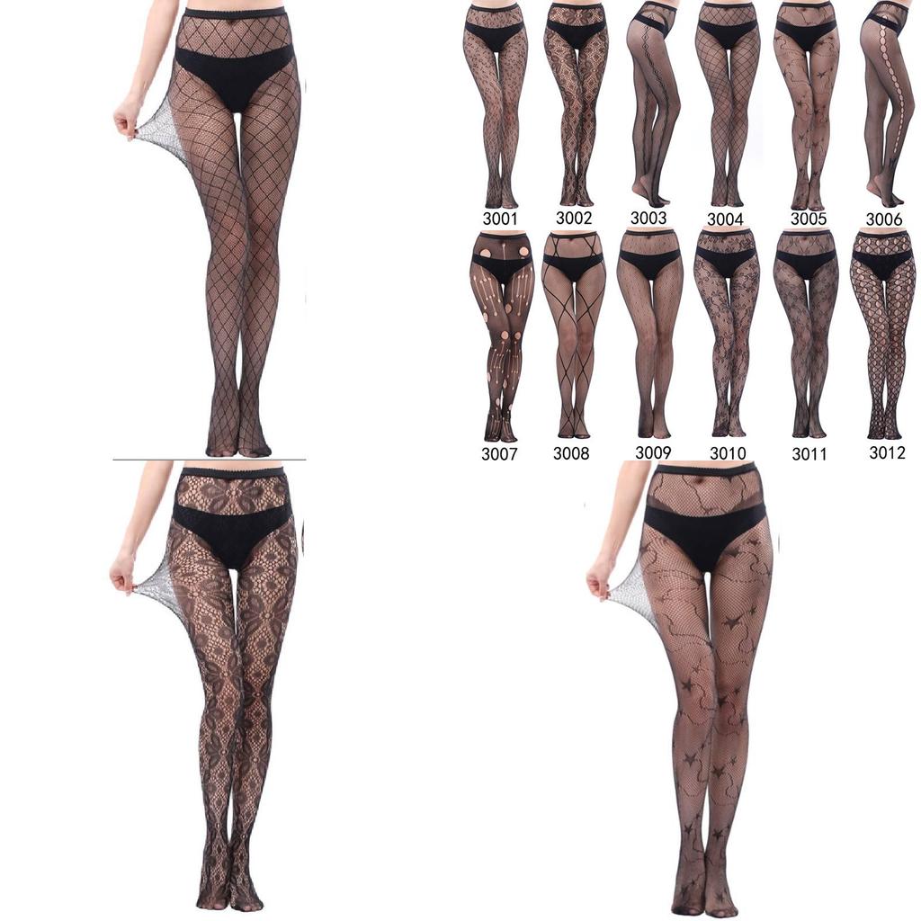 Trendy Fishnet Pantyhose With Tattoo Design For Chic And Youthful Look
