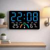 Dual Alarms Digital Wall Clock Large Screen Electronic Table Clock LED Alarm Clock  Home Decor