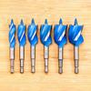6pcs Three Slot Twist Drill Bit Hex Handle Hole Opener Solid Auger Drill Bits  Carpenter
