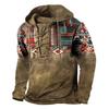 Herren Kapuzenpullover Lockerer Schnitt Mit 3D Digitalem Tierdruck Air Layer Stoff Langarm Freizeit Oberteil Alles