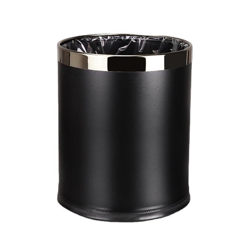 Lidless Round Flame Retardant Double-Layer Trash Bin