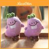 Eggplant Plush Keychain Toy Super Soft Pp Cotton Stuffed Vegetable For Girls Kids Gift