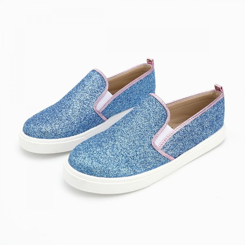

LeviSfoot Blue Glitter Band Children S Slip On Blue/210mm