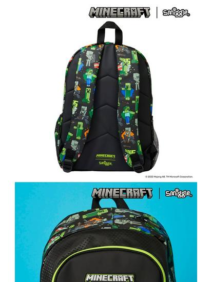 Smiggle x Minecraft Creeper Ruksak pre chlapcov – Perfektná taška cez rameno do školy pre žiakov základných škôl.
