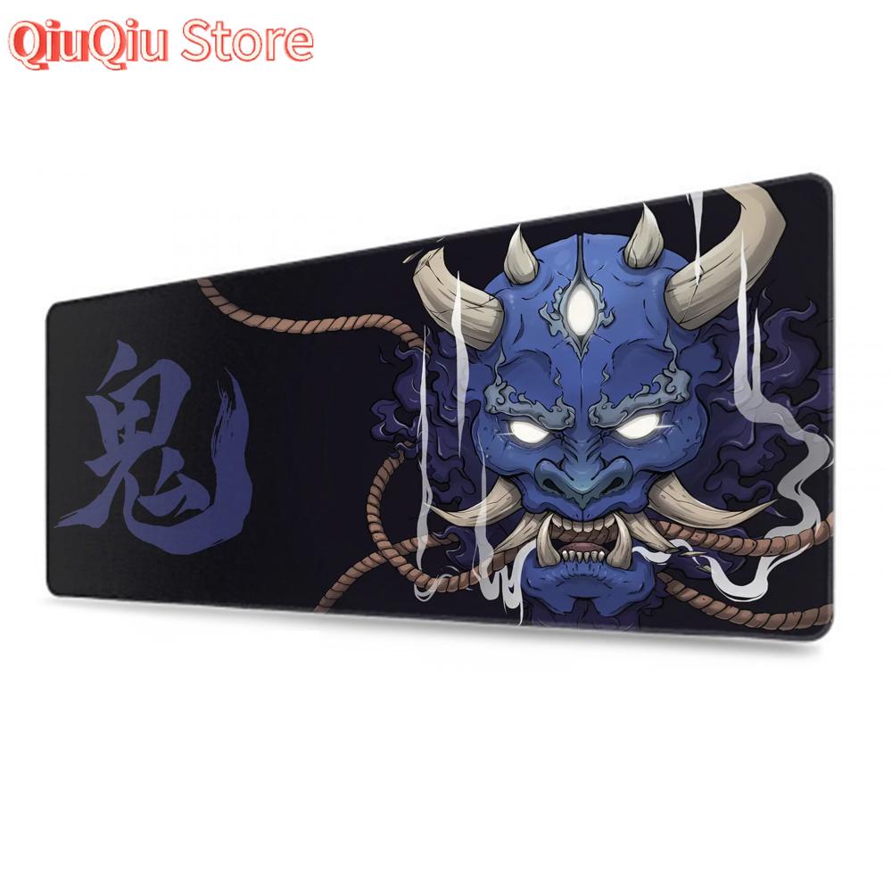 Ghost Warrior Mouse Pad Anime XXL Gaming Accessories Office Gamer Keyboard Desk Mat Non-Slip Laptop Large Mask Mouse Pads