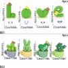 For 4Pcs/set Resin Succulent Cactus Mini Green Plant Bonsai Small Tree Pot Car Office Home Living Room Decoration Wedding Party