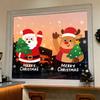 Christmas Santa Decoration Window Shop Static Electricity Glass Stickers, Door Stickers, Scene Setup Window Flowers Stickers