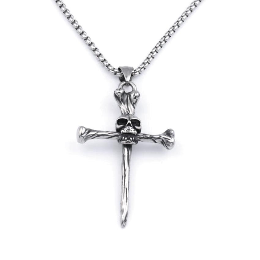 Trendy Hip Hop Street Dance Necklace Accessories Men's Nightclub Accessories Titanium Steel Necklace