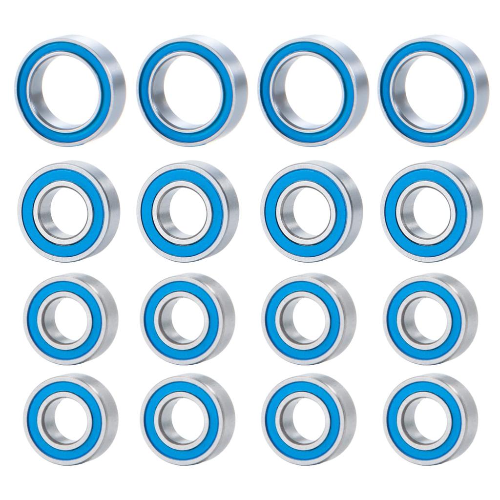 TRZX 16pcs RC Bearing Kit Upgrade Parts for Tamiya TT-02 RC Truck