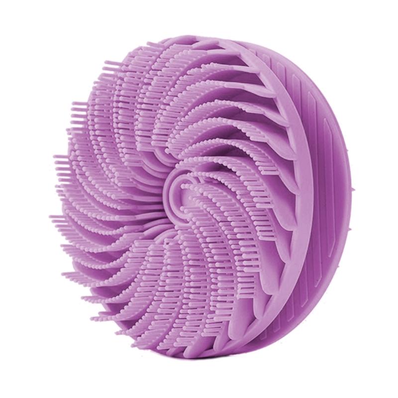 Double Sided Silicone Bath Brush For Gentle Exfoliation And Deep Cleansing With Ergonomic Handle