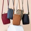 Genuine Leather Purse Shoulder Bag for Mini Smartphone Small Small Bag [Yocipa] Women, Pochette, 2-Room Structure, Pouch, Crossbody, Shoulder, Bag,