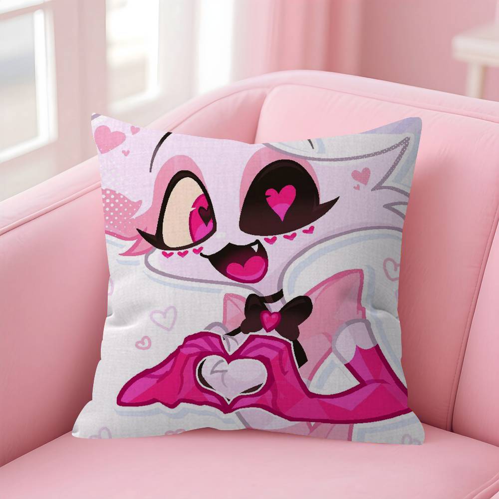 

Anime Hhazbin Hhotel Angel Dust Personalized Pillow Cover Kids Bedroom Wild Party Decor Pillowcase kid Birthday shower Gift 30x30 cm