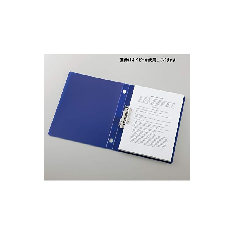 LIHIT LAB Binder, Punchless File, One-Touch Opening/Closing, A4, S-Type, Navy, F7032-11