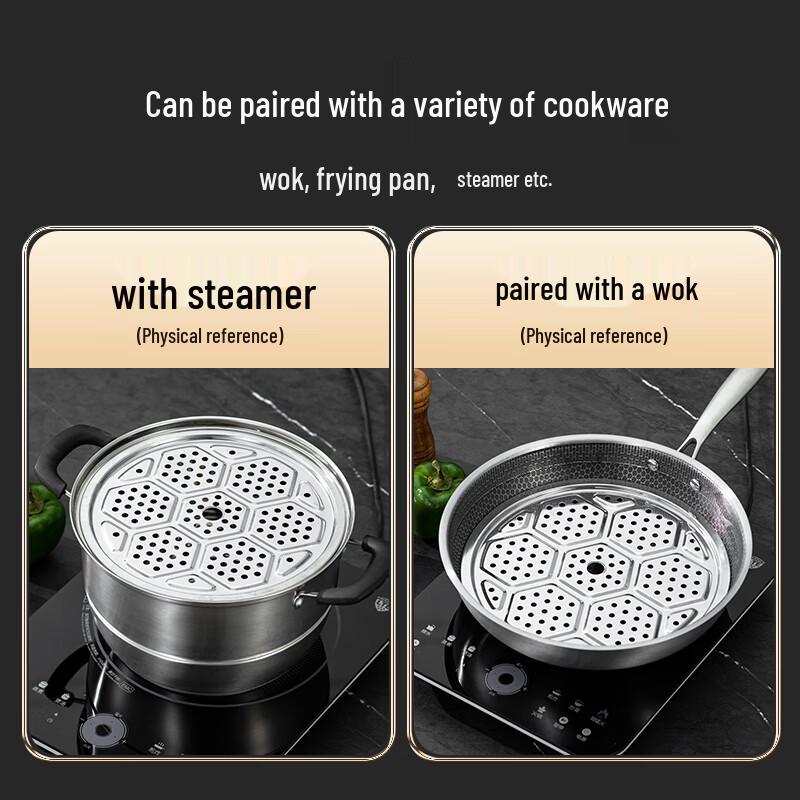 Chuwanya Stainless Steel Double-Layer Dumpling Draining Plate