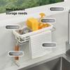 Seife Lagerung Korb Gadgets Zubehör Handtuch Schwamm Halter Abfluss Rack Teleskop Waschbecken Regal Küche Waschbecken Organizer