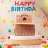 1Pcs Humorous 3D Terrifying Bald Character Design Whimsical Card Hilarious Happy Birthday Card Diy Accessories