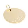 Les Trésors De Lily [H6176] - Gold Plated Pendant 'I Love You Mom' Gold (customizable) - 20 Mm