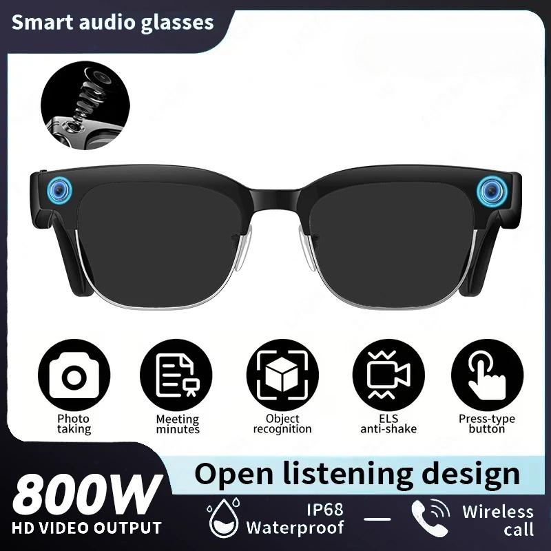2026 New 4k HD 800W Camera Smart Glasses Men 100+Language Translation 1080P Shoot Video WIFI Transmission Music Player Call Glasses