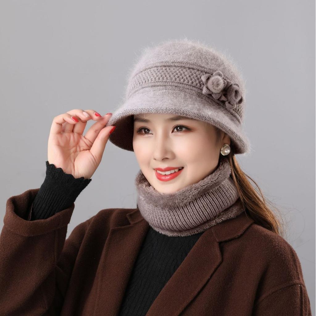 Winter Man Grandma Adds Velvet Warm Wool Hat In Mother Hat Girl Grandma Old Man Cotton Hat Fen