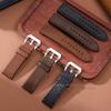 Vintage Oil Wax Leather Watch Band 20mm 22mm 24mm for Smartwatch Wristband Handmade Stitching Cowhide Strap for Panerai Belt