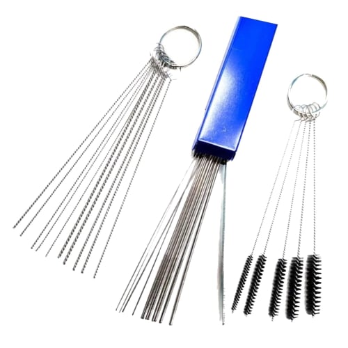 DFsucces Carburetor Cleaner Set with Wire Brush, Cleaning Needle, and Cleaning Brush for Welding Carburetors, Motorcycles, ATVs, and Other Cleaning To