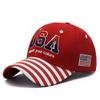 Hat Embroidered American Flag Brim Printed Baseball Cap Classic American USA Embroidered Cap