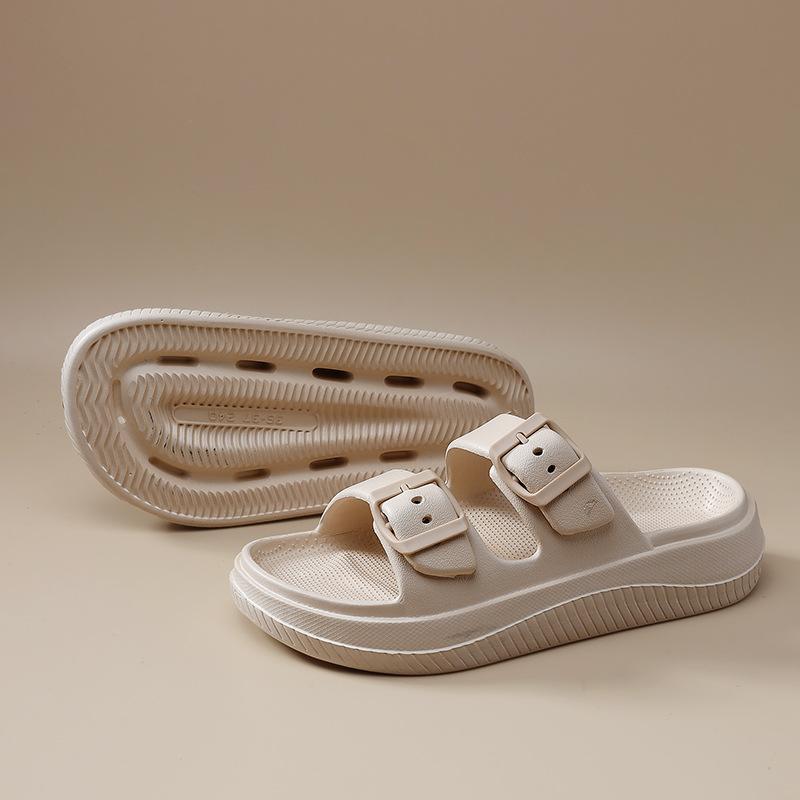 New platform slippers eva cool slippers couple beach outdoor men and women stepping on shit sandals