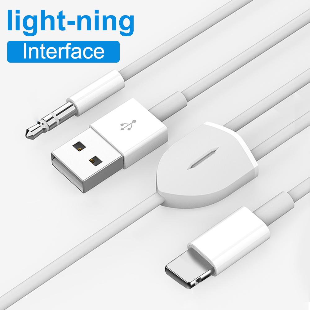 

Fonken 2 в 1 аудиокабель для зарядки Lightning/Type-C к USB-A 3,5 мм Aux адаптер для наушников для iPhone Macbook Samsung аудиокабель для зарядки For iOS белый