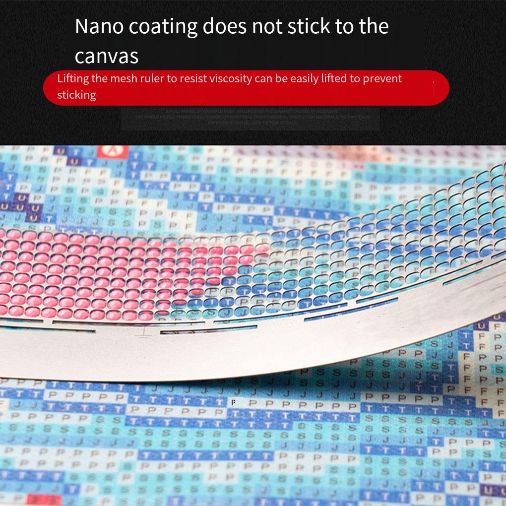 Precision Measuring Made Easy Stainless Steel Diamond Mesh Ruler Diamond Drawing Mesh Ruler Easy