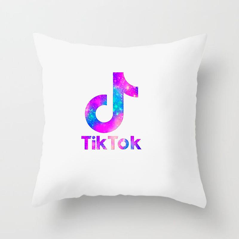 Tiktok Cushion Cover Decorative Soft Pillow Case For Stylish Home And Car Decor