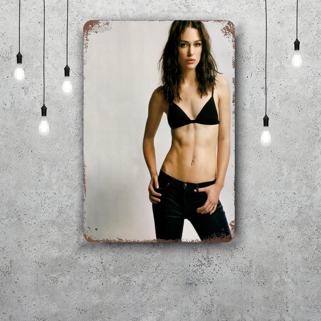 keira knightley Decor Vintage Metal Signs Tin Signs Captain Poster Decor for Bar Pub Club Man Cave Wall Decoration