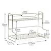 Elegant Sturdy Stainless Steel Desktop Organizers Portable Accessory for Bedroom and Kitchen Clutters Reduction