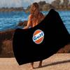 Manta de Microfibra para Coche de Carreras G-Gulf Secado Rápido Toallas de Playa Impresión Oversize Super Absorbente Manta Toalla para Piscina