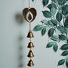 Heart Shape Wing Durability Wind Bells Featuring Clear Bells and Easyly Hanging Chain for Balcony Patios Use